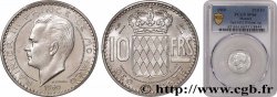 MONACO - FÜRSTENTUM MONACO - RAINIER III. Essai de 10 Francs argent 1950 Paris ST66 PCGS