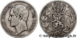 BELGIQUE 5 Francs Léopold Ier 1850