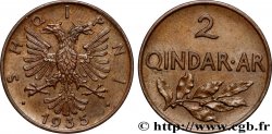 ALBANIA 2 Qindar Ari 1935 Rome AU