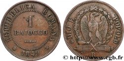 ITALIE - RÉPUBLIQUE ROMAINE 1 Baiocco 1849 Rome