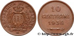 SAINT-MARIN 10 Centesimi 1938 Rome - R