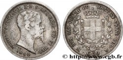 ITALIE - ROYAUME DE SARDAIGNE 50 Centesimi Victor Emmanuel II 1860 Milan
