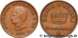 ITALY - KINGDOM OF ITALY - NAPOLEON I 3 Centesimi 1813 Milan