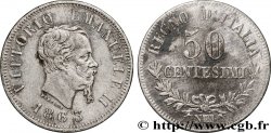 ITALIE 50 Centesimi Victor Emmanuel II 1863 Naples