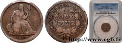 ÉTATS-UNIS D AMÉRIQUE 1 Dime Liberté assise 1837 Philadelphie