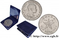 GHANA 10 Shillings Kwame Nkrumah / étoile 1958
