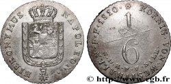 GERMANY - KINGDOM OF WESTPHALIA - JÉRÔME NAPOLÉON 1/6 thaler 1810 Brunswick AU