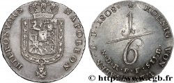 GERMANY - KINGDOM OF WESTPHALIA 1/6 Thaler au nom de Jérôme Napoléon 1809 Brunswick