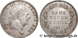 GREAT-BRITAIN - GEORGE III 3 Shillings Georges III Bank token 1813  AU
