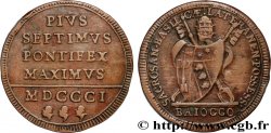 ITALY - PAPAL STATES - PIUS VII (Barnaba Chiaramonti) 1 Baiocco 1801 Rome