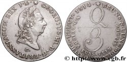 GERMANY - KINGDOM OF HANOVER - GEORGE III OF THE UNITED KINGDOM 2/3 Thaler 1814 Hanovre