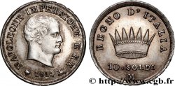 ITALY - KINGDOM OF ITALY - NAPOLEON I 10 Soldi 1814 Milan  AU