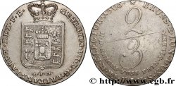 ALLEMAGNE - ROYAUME DE HANOVRE - GEORGES III D ANGLETERRE 2/3 de thaler 1805 Clausthal XF