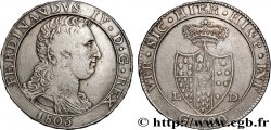 NAPLES - ROYAUME DE NAPLES - FERDINAND IV 1 Piastre de 120 Grana 1805  XF