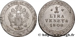 ITALY - VENICE 1 Lire (20 Soldi) frappe au nom de François II 1802 Venise XF