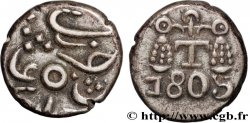 BRITISH INDIA - EAST INDIA COMPANY – BOMBAY PRESIDENCY 1/5 Roupie 1805 Tellichery XF