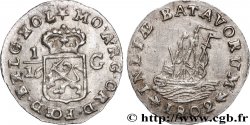 NETHERLANDS INDIES 1/16 Gulden République Batave 1802  AU