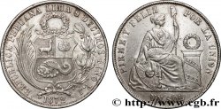 PÉROU 1 Sol “Liberté” assise 1872 Lima TTB+