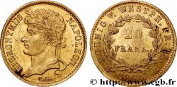 ALLEMAGNE - ROYAUME DE WESTPHALIE - JÉRÔME NAPOLÉON 20 Franken 1809 Cassel