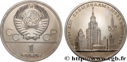 RUSSIE - URSS 1 Rouble J.O. de Moscou 1980, vue de l’université Lomonosov 1979  SPL