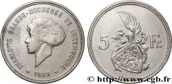 LUXEMBOURG 5 Francs Grande-Duchesse Charlotte 1929