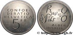SUISSE 5 Francs centenaire de la naissance d’Albert Einstein, équations 1979 Berne