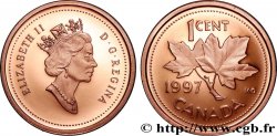 CANADA 1 Cent Proof Elisabeth II / feuilles d’érable 1997
