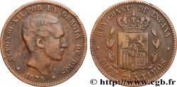 ESPAGNE 10 Centimos Alphonse XII 1879 Oeschger Mesdach & CO