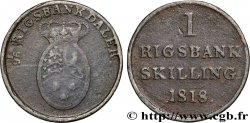 DÄNEMARK 1 Rigsbankskilling Frédéric VI 1818