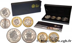 UNITED KINGDOM Série Piéfort Proof 4 monnaies  2009  MS