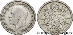 ROYAUME-UNI 6 Pence Georges V 1929