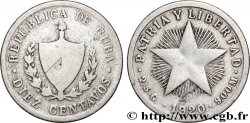CUBA 10 Centavos emblème 1920 Philadelphie