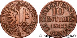 SWITZERLAND - REPUBLIC OF GENEVA 10 Centimes 1844
