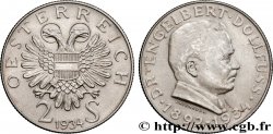 AUSTRIA 2 Schilling mort du Dr Engelbert Dollfuss, Chancelier de 1932 à 1934 1934