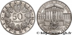 AUSTRIA 50 Schilling Proof 50e anniversaire de la République, le Parlement Autrichien 1968