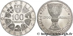 AUSTRIA 100 Schilling 1200e anniversaire de la fondation du monastère bénédictin de Kremsmünster 1977