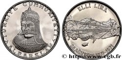 TURKEY 50 Lira Proof 900e anniversaire de la bataille de Manzikert 1971
