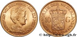 GOLD, PALLADIUM & PLATINUM INVESTMENT 10 Gulden, 3e type Wilhelmina 1917 Utrecht AU