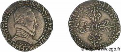 HENRI III Demi-franc au col plat 1587 La Rochelle
