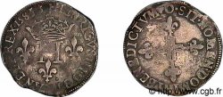HENRI III Double sol parisis, 2e type 1583 Riom