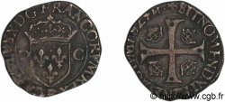 CHARLES X, CARDINAL DE BOURBON Douzain aux deux C, 1er type 1592 Dijon