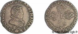 LOUIS XIII Demi-franc au buste adolescent de Rouen 1617 Rouen