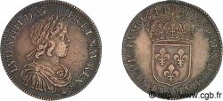 LOUIS XIV THE SUN KING Demi-écu à la mèche courte 1644 Paris, Monnaie de Matignon