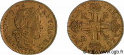 LOUIS XIV THE SUN KING Louis d’or aux huit L, portrait à la mèche longue 1653 Paris