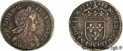 LOUIS XIV THE SUN KING Douzième d écu à la mèche longue 1653 Bourges