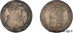 LOUIS XIV LE GRAND OU LE ROI SOLEIL Écu à la mèche longue de Béarn 1657 Morlaàs