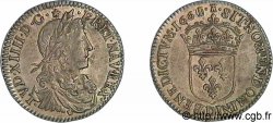 LOUIS XIV THE SUN KING Douzième d écu au buste juvénile 1er type 1661 Lyon