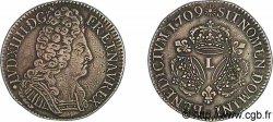 LOUIS XIV THE SUN KING Écu aux trois couronnes 1709 Bayonne