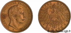 ALLEMAGNE - ROYAUME DE PRUSSE - GUILLAUME II 20 marks or, 2e type 1908 Berlin