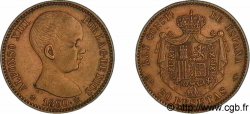 ESPAGNE - ROYAUME D ESPAGNE - ALPHONSE XIII 20 pesetas 1890 Madrid, étoile à six pointes